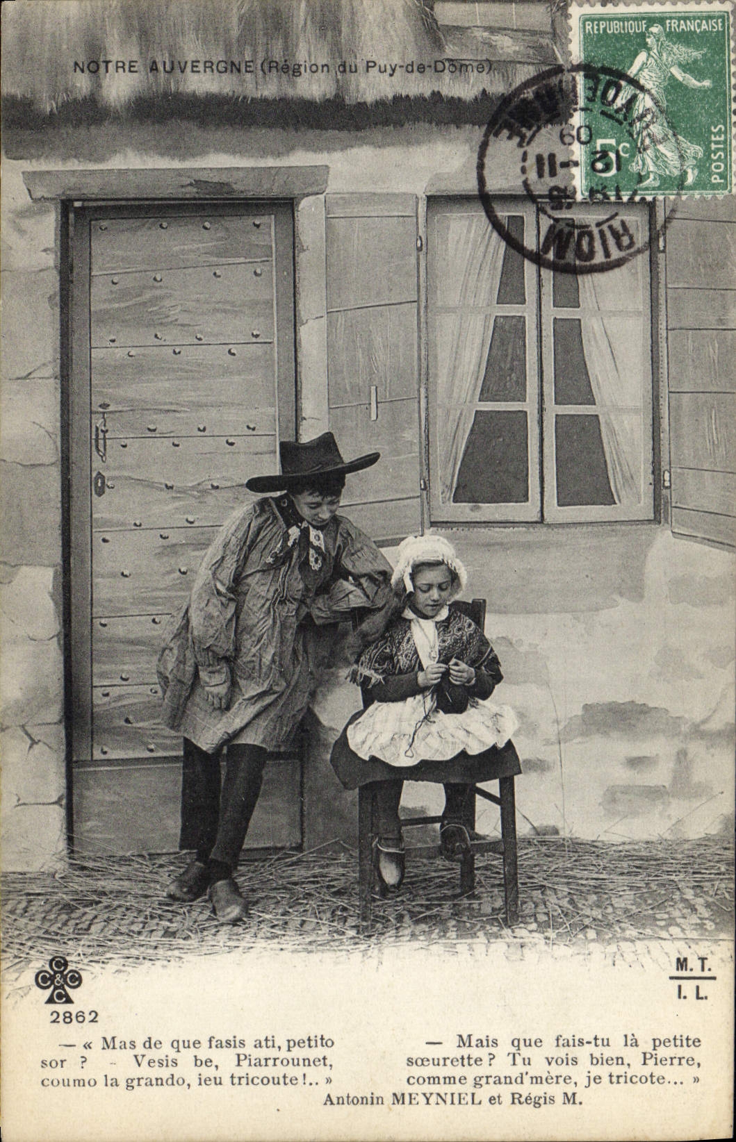 CPA Folklore Notre Auvergne Region du Puy de Dome 