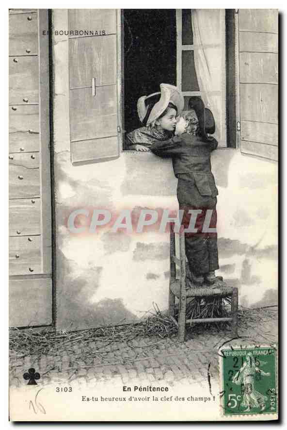 CPA Folklore En Bourbonnais En Penitence 