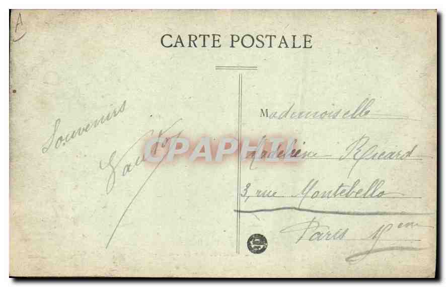 CPA Folklore En Auvergne La Bourree Le Croisement  — Verso