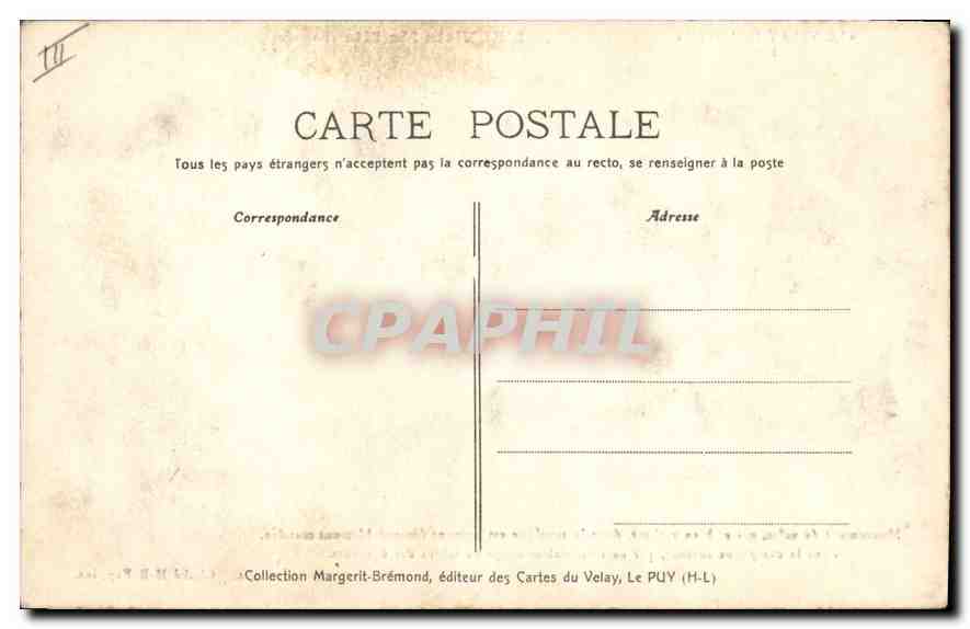 CPA Folklore L'ei vista ma mia bourree  — Verso