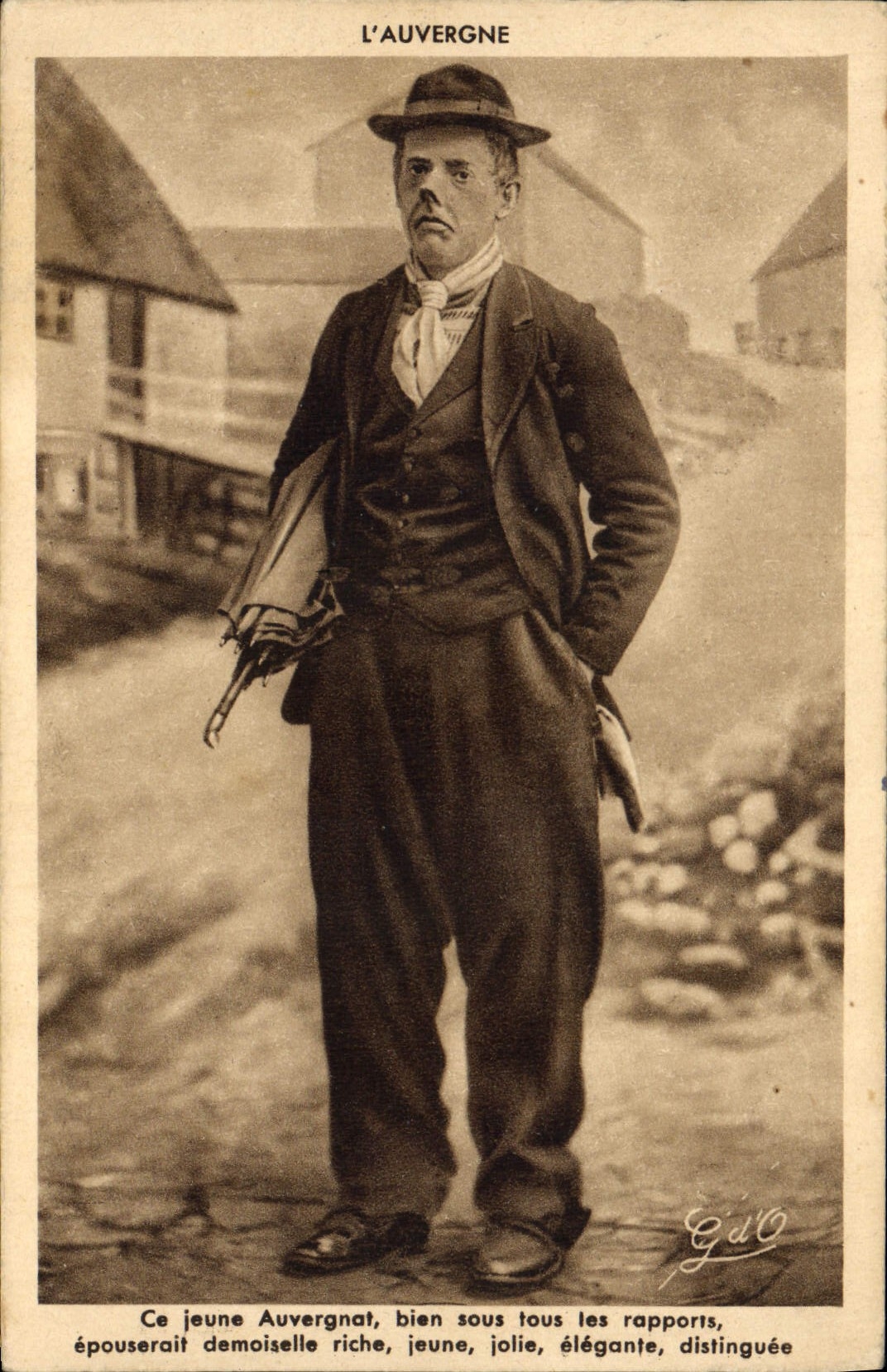 L'Auvergne — jeune Auvergnat — G.d'O