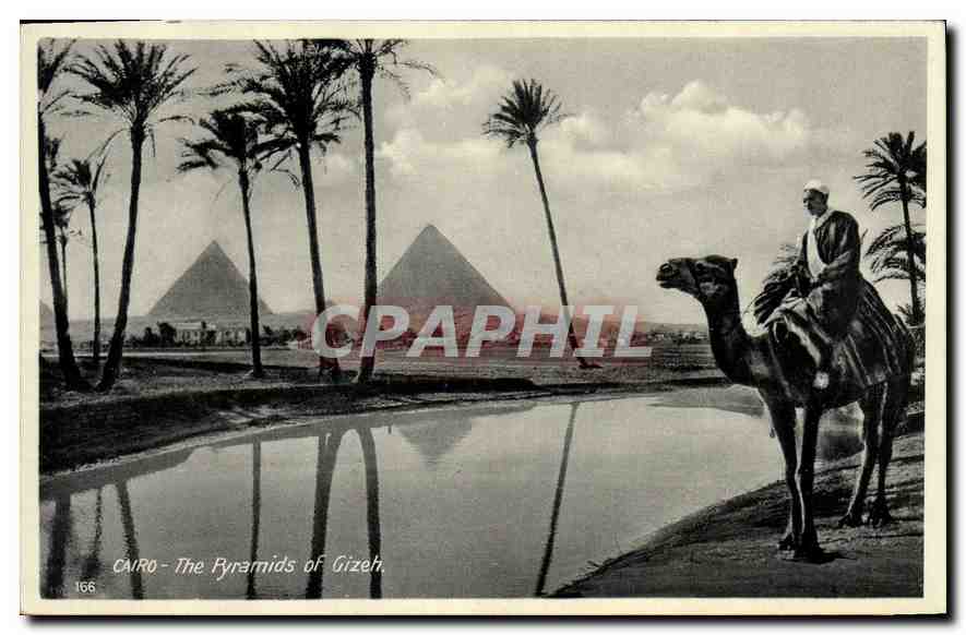 Cairo - The Pyramids of Gizeh — éditeur Lahmert & Landbeck, n° 166