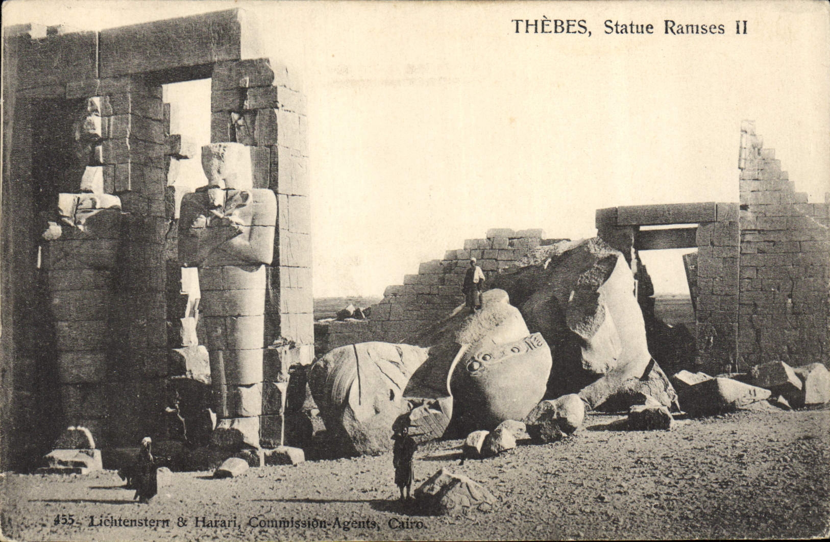Thèbes, Statue Ramsès II — Lichtenstern & Harari, Commission-Agents, Cairo, n°455
