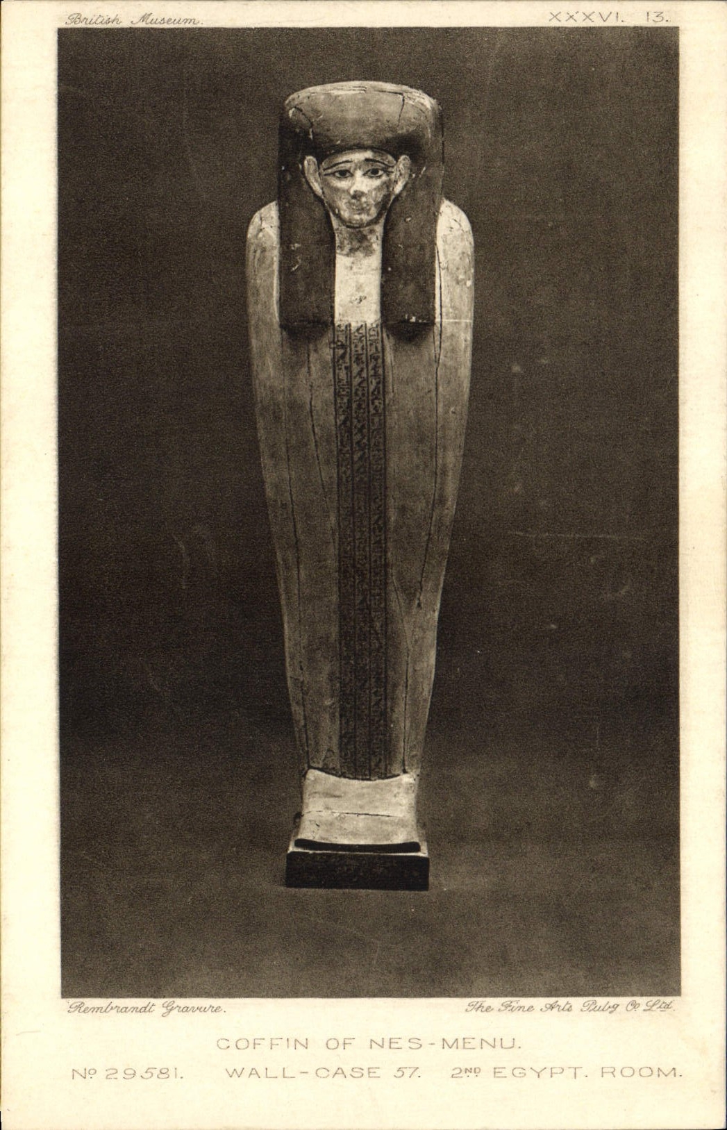 Coffin de Nes-menu — British Museum — The Fine Arts Publishing Co. Ltd.