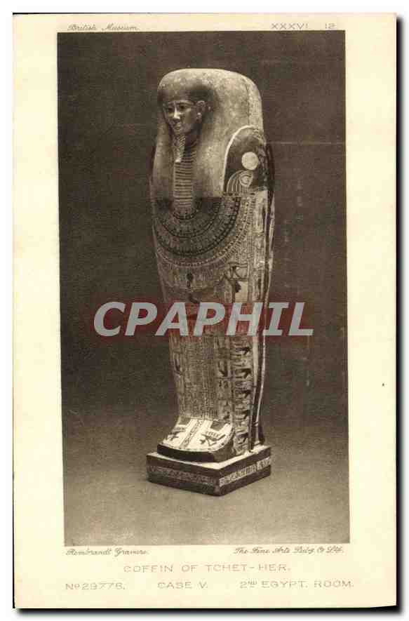 Coffin de Tochet-Her — British Museum — Romerand Gravure, n°29776