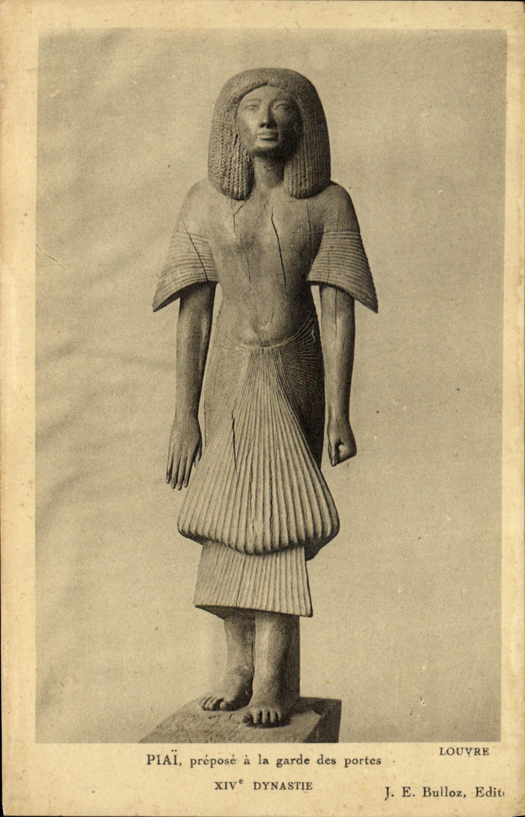 Statue d'Piâï — Gardien des portes — J. E. Bulloz, Éditeur