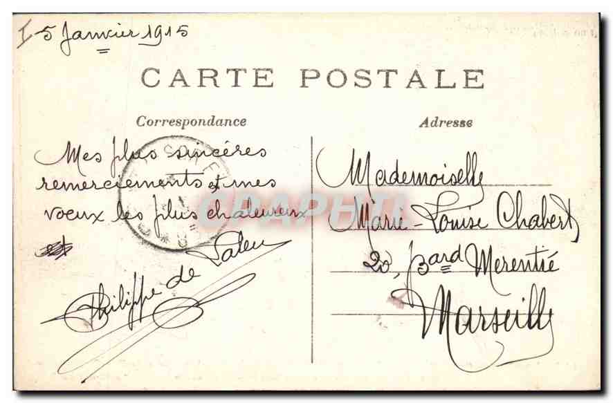 CPA Militaria La Grande Guerre 1914 - Tombe de soldats Français dans un bois près de la Fère-Champen — Rückseite