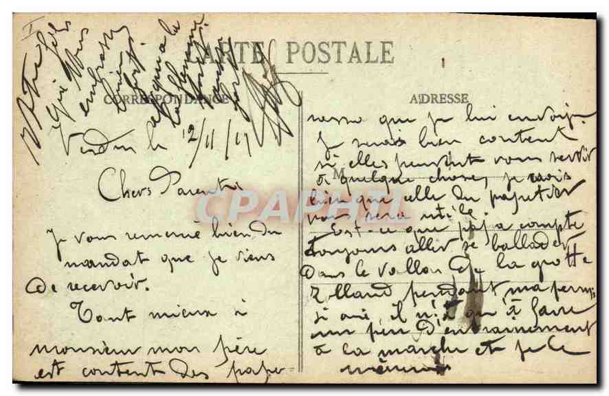 Verdun - Thiaumont - Croix et Tranchée des fusils - Édition Raulet — Verso