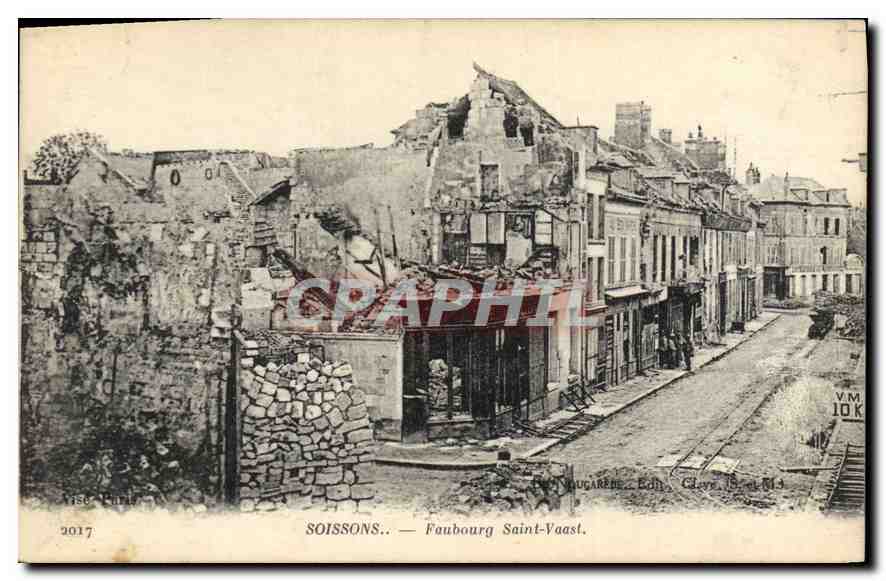 Soissons — Faubourg Saint-Vaast — Publisher Clave, no. 10K