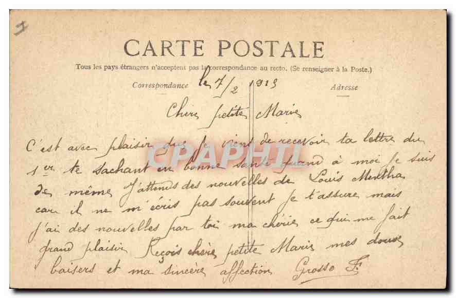 CPA Militaria Guerre 1914 ECLATS D'OBUS A ARRAS — Rückseite