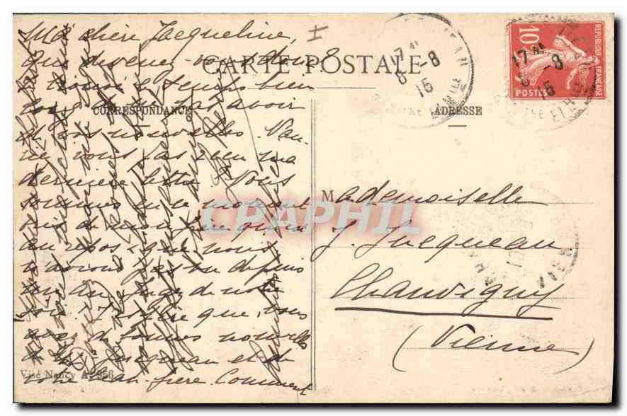 La Ferme de Léomont, près Vitrимont — bombardée par les Allemands en 1914-1915 — édition M.M. (Nancy) — Rückseite