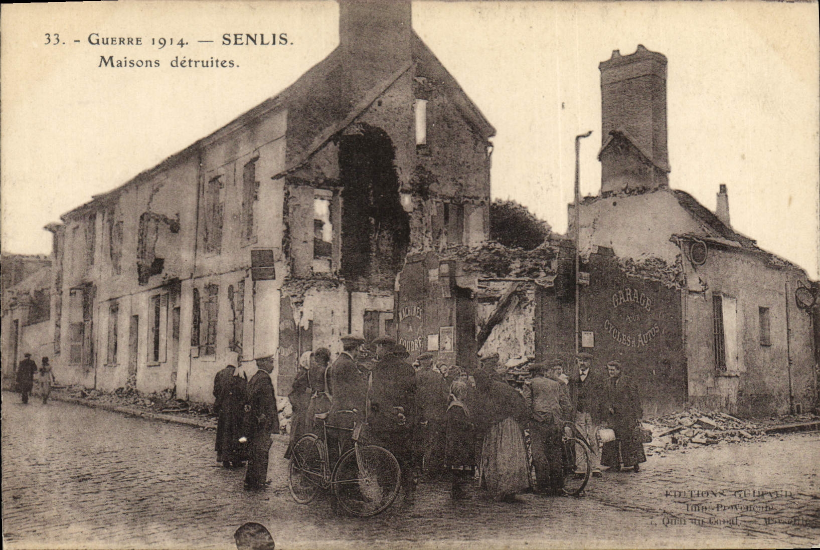 Senlis — Dégâts de la Guerre 1914 — Éditions Guepard, série 33