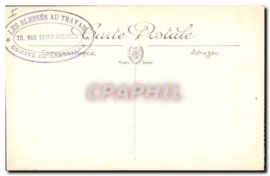 CPA Militaria GUERRE 1914-1916. ARRAS.- L'Hotel de ville après le bombardement pris de la Place de l — Rückseite