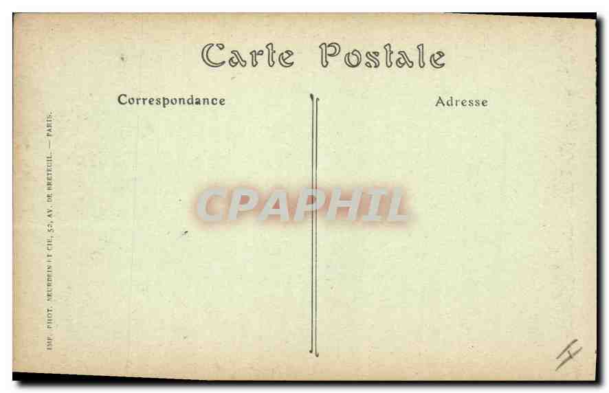 CPA Militaria CATHEDRALE DE SOISSONS. Haut de la Grande brèche — Rückseite