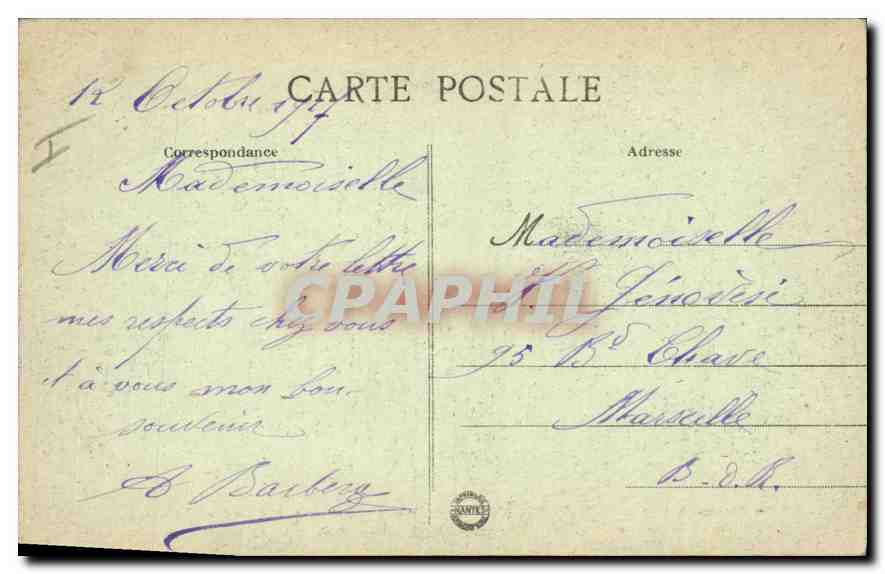 CPA Militaria La Guerre 1914-1917. SOISSONS- Maison bombardées par les Allemands — Rückseite