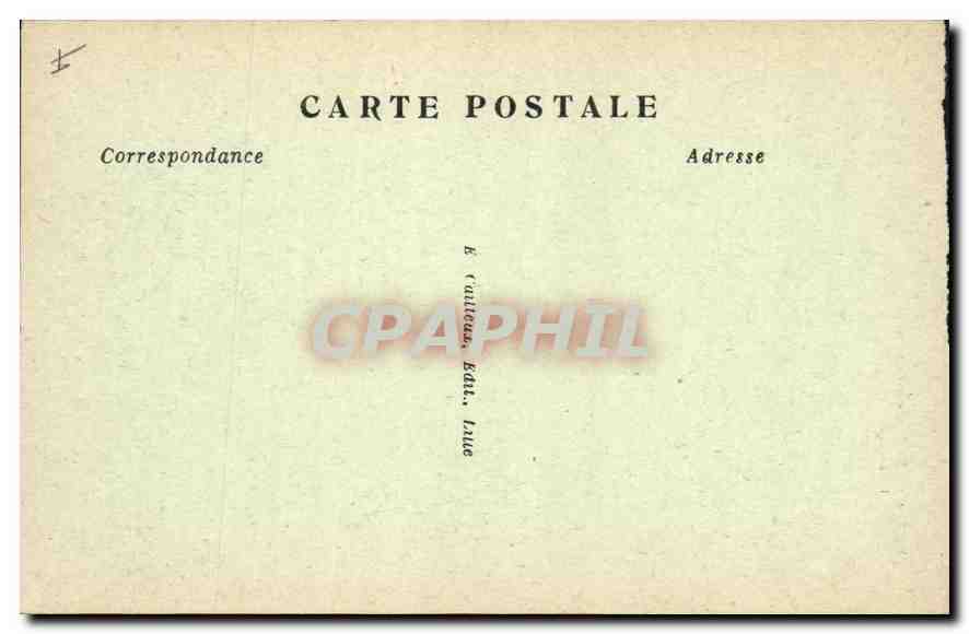 Arras (Pas-de-Calais) — Église Saint-Jean-Baptiste, chapelle de droite — détruite par la Grande Guerre, 1918 — Rückseite