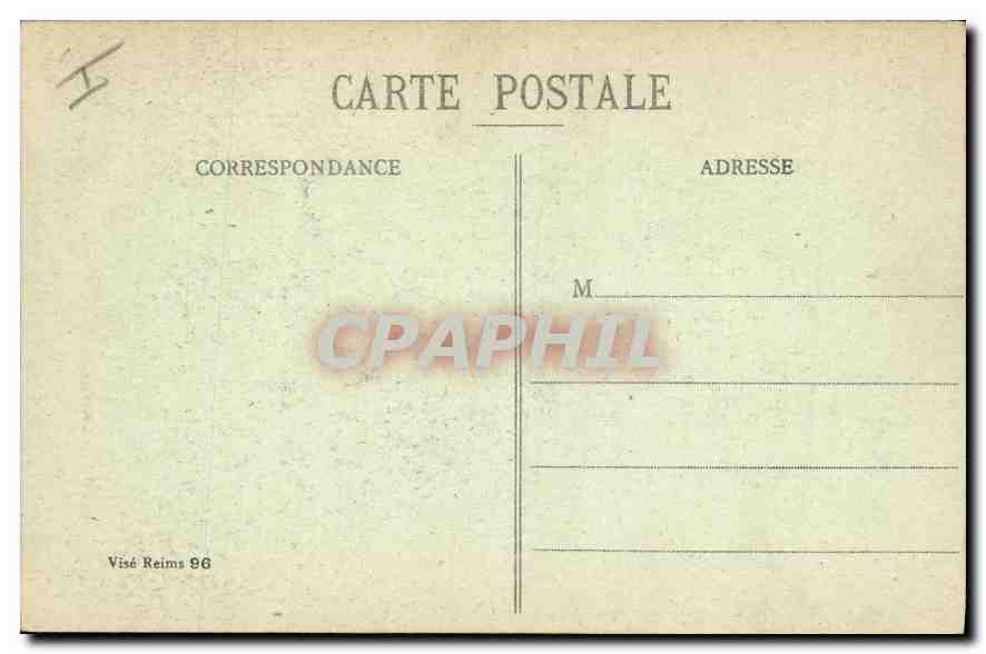 CPA Militaria REIMS dans ses années de bombardements 1914-1917- La Cathédrale incendiée par les Alle — Rückseite