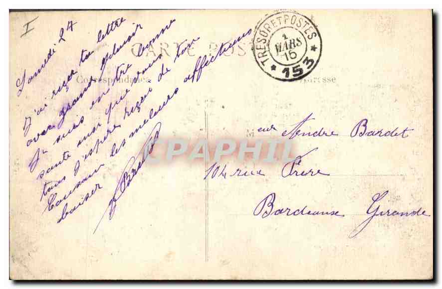 Becquigny (Somme) — Pont de chemin de fer détruit par les Allemands — L. C. H. Paris, n° 157 — Rückseite