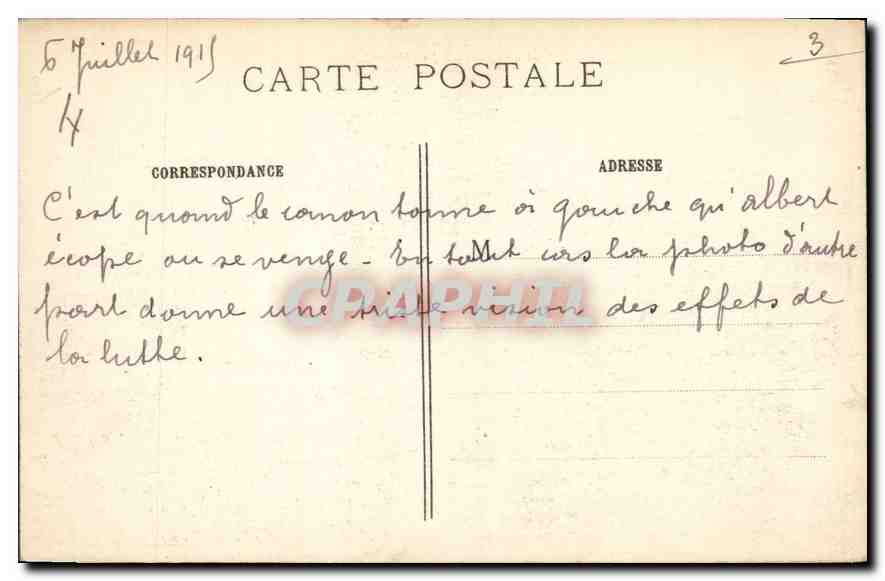 Albert (Somme) — L'Église et les ruines — Visa 3 Paris — Rückseite