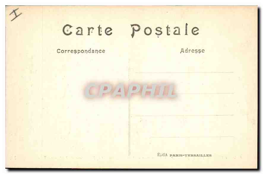 Intérieur de l'église de Barcy — après passage de troupes allemandes — Guerre de 1914 — Éditeur LL. n°105 — Verso