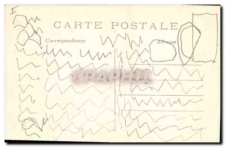 CPA Guerre de 1914- SENLIS incendié par les Allemands-Le palais de Justice Militaria — Verso
