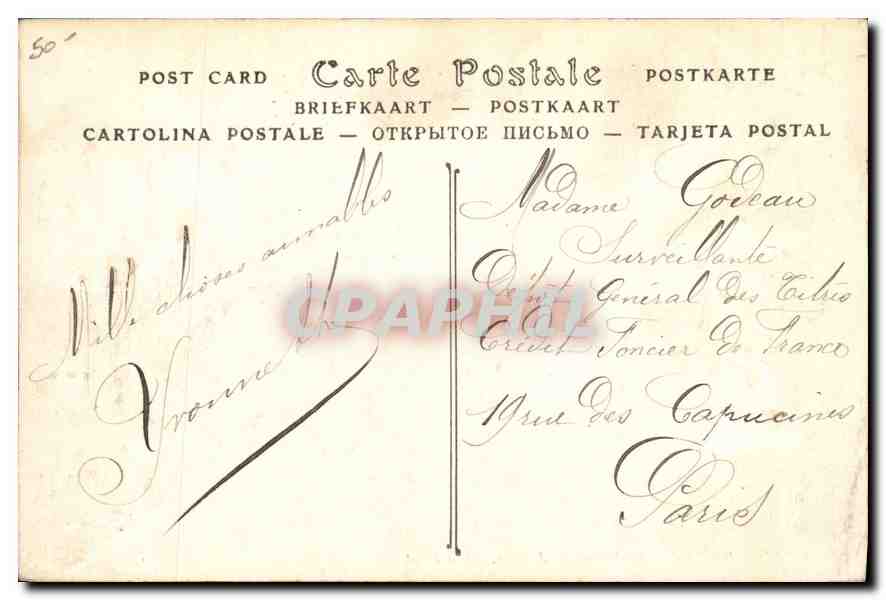 CPA SAINT-BRIEUC.Le Palais de Justice — Verso