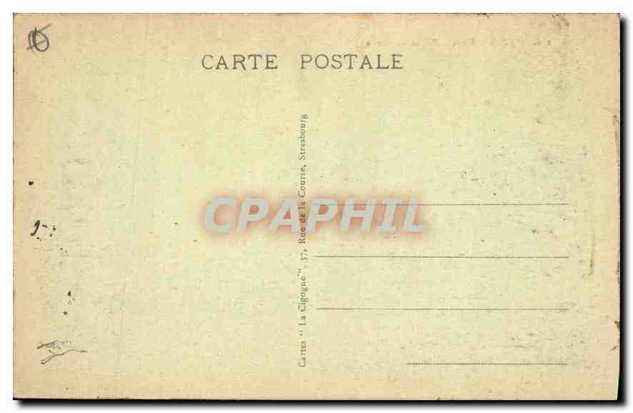 CPA STRASBOURG - Palais de Justice — Verso
