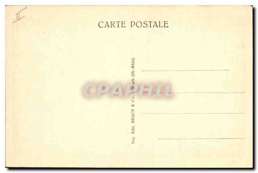CPA SCHIRMEK - RUE DE L'EGLISE ET TRIBUNAL DE BAILLIAGE — Verso