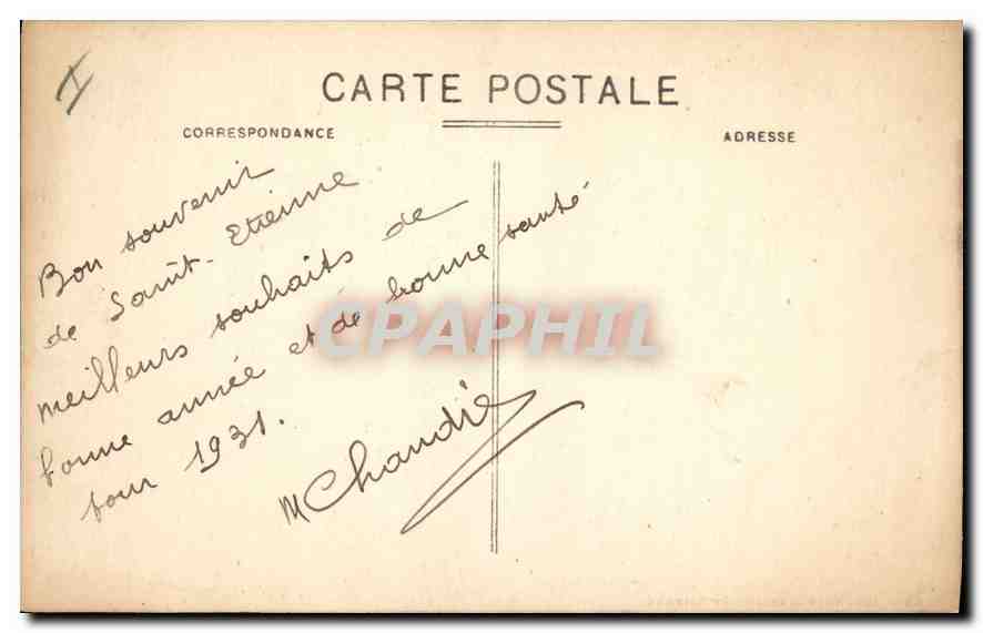 CPA st-ETIENNE- Le Palais de Justice — Rückseite
