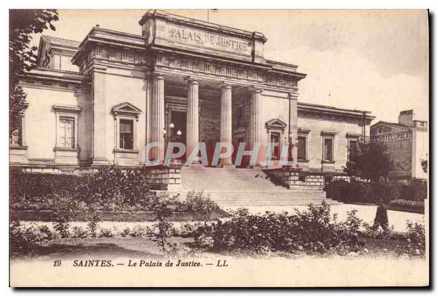 CPA SAINTES.- Le Palais de Justice