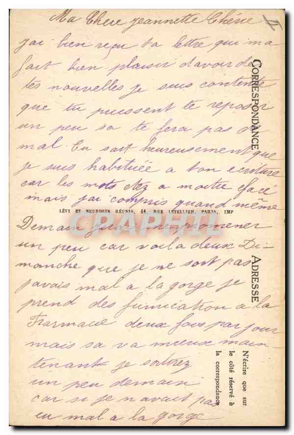 CPA SAINTES.- Le Palais de Justice — Verso