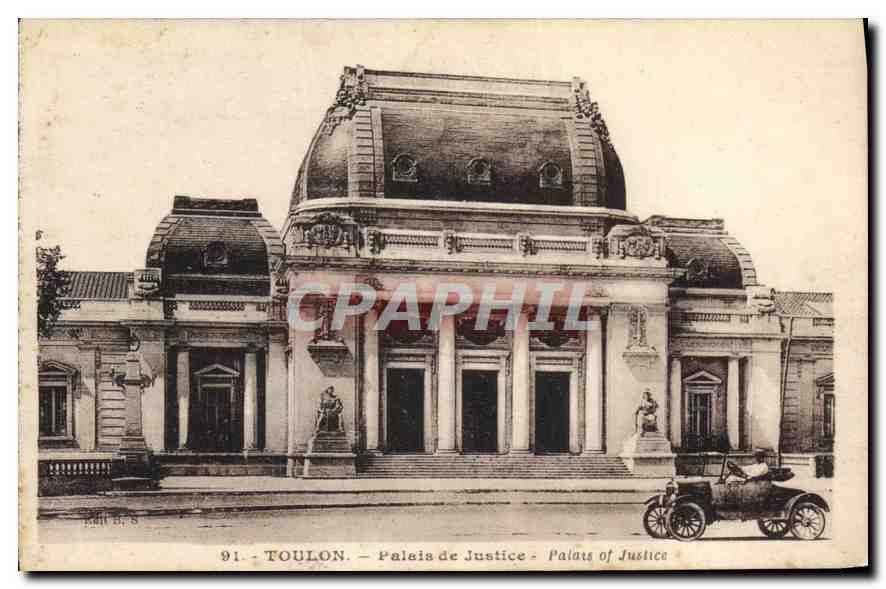 CPA TOULON.-Palais de Justice Automobile