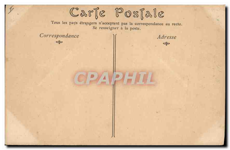 CPA TOURS.-Le nouvel Hotel de Ville et la Palais de Justice — Verso