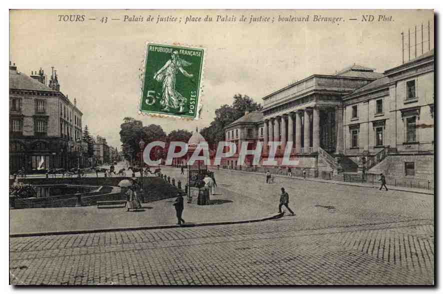 CPA TOURS - Palais de justice Place de Palais de justice Boulevard Béranger