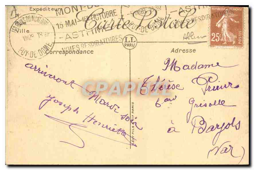 CPA Folklore Le BOURBONNAIS PITTORESQUE-UN BAPTÊME — Verso