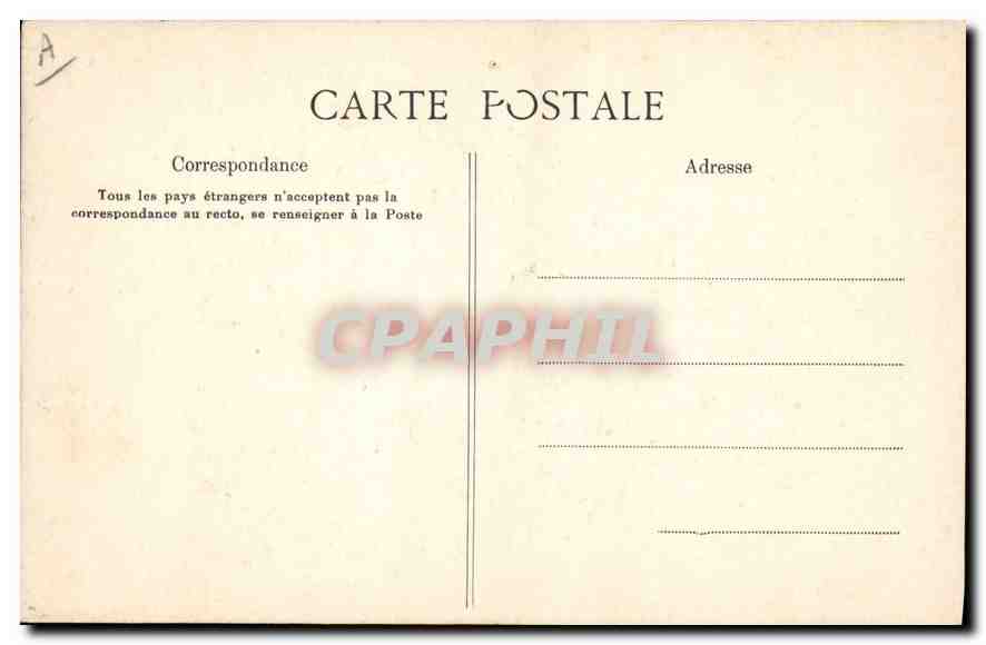 CPA Folklore Paysan d'Auvergne — Verso