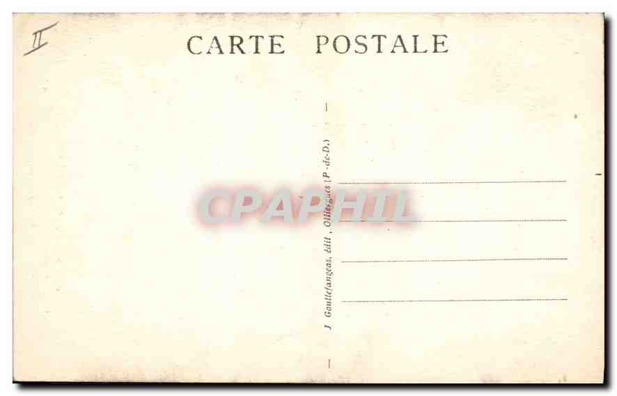 CPA Folklore 1026. L'AUVERGNE Ce jeune Auvergnat sous tous les rapports  épouserait demoiselle riche — Verso