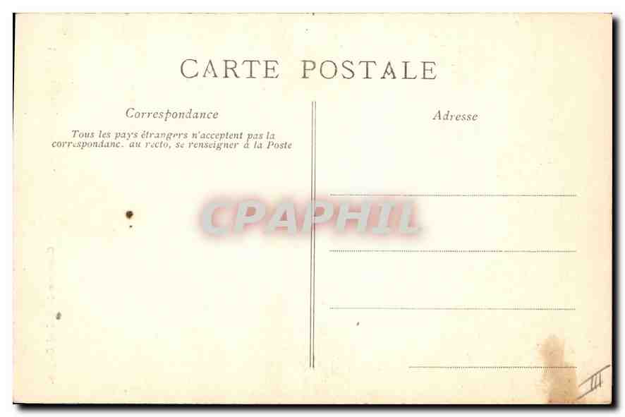 CPA Folklore Coutusme de Châtel-Guyon — Verso