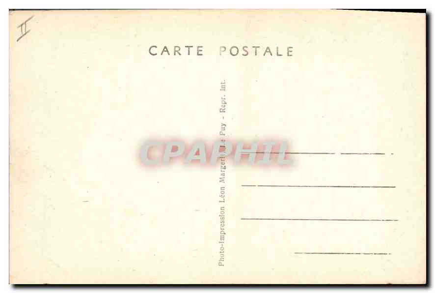 CPA Folklore Les Scènes Villageoises.-Une bourrée à huit(anciens costumes du Velay)  — Verso