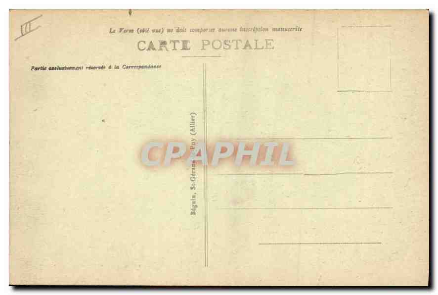 CPA Folklore LE VELAY PITTORESQUE La Bourrée — Verso