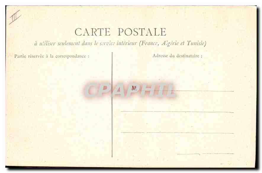 CPA Folklore Bourrée Auvergnate — Verso
