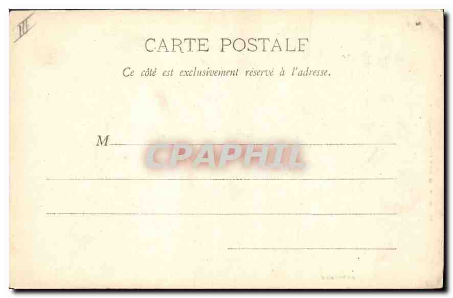 CPA Folklore AUVERGNE.Mademoiselle — Verso