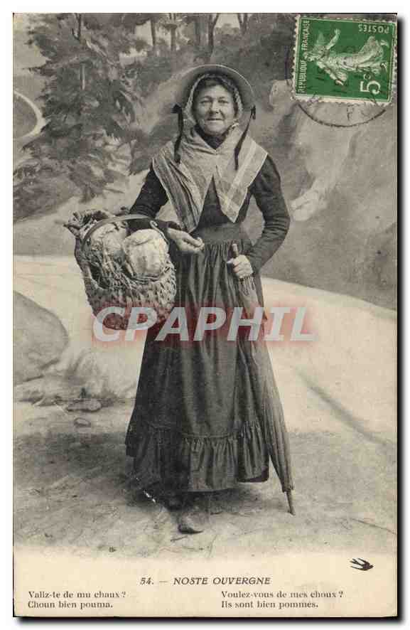 CPA Folklore NOSTE OUVERGNE