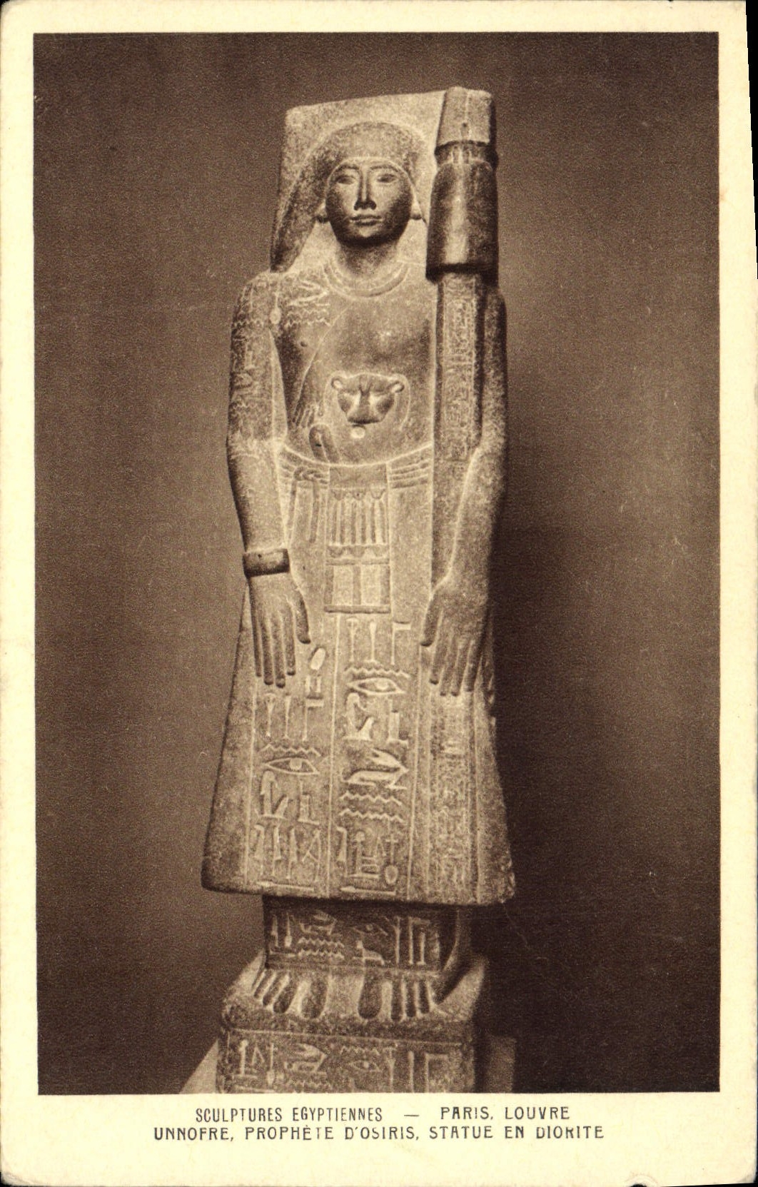 Sculptures égyptiennes — Prophète Osiris — Statue en diorite — Paris, Louvre