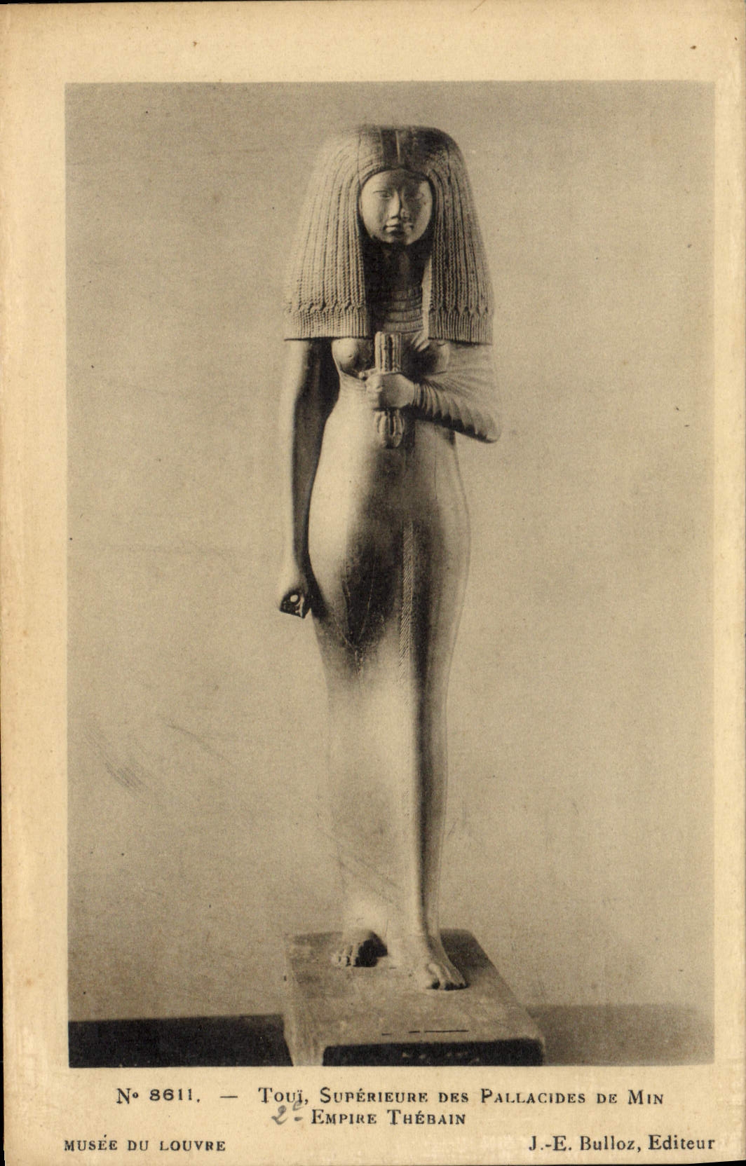 Statue de Toutânkhâmon — Égypte — J.-E. Bulloz, Éditeur, n° 8611