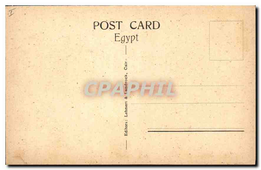 CPA Egypte Egypt Abydos The famous liste of the kings — Rückseite