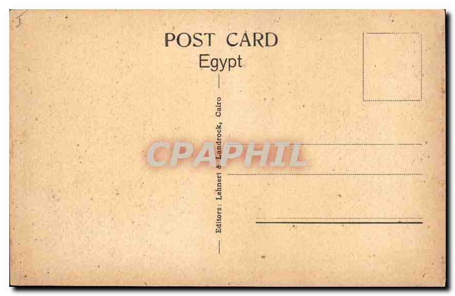Intérieur du temple d'Éléphantine — Égypte — Éditeur : Lehnert & Landrock, Caire — Rückseite