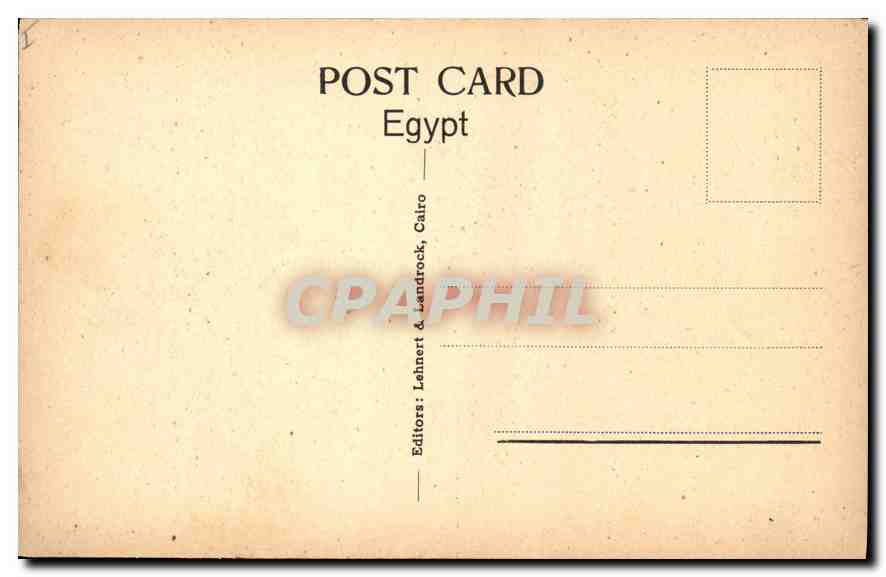 Abydos: The Temple of Seti I — éditeur Lennert & Landrock, Caire — Rückseite