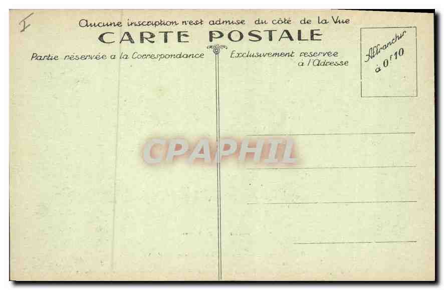 CPA Militaria Ossuaire provisoire des champs de Bataille de VERDUN. Début de l'Oeuvre de Douaumont   — Rückseite