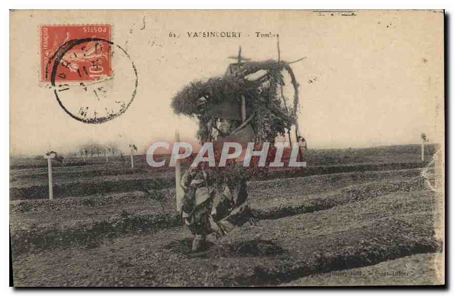 CPA Militaria VARSINCOURT - Tombes